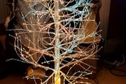 White Twig fibre optic Christmas Tree.