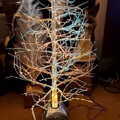 White Twig fibre optic Christmas Tree.