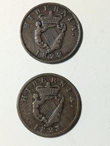 George 4th Irish Halfpennies