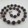Antique Venetian Style Thousand Eyes Glass & Bone Beads Necklace Image 7