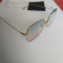 CHRISTIAN DIOR LKSA9 CD logo gold trim light blue square frame sunnies Image 7