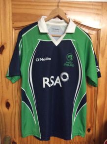 Cricket Ireland. Official Oneills Mens Home Jersey. Collect In Dublin Or Receive Via Post.