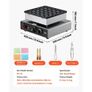 Mini Pancake Maker, 25PCS 43mm Diameter Dutch Muffin Waffle Baker, Non-stick Stainless Steel Poffertjes Grill, Commercial Electric Dorayaki Machine Image 2