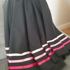Ballet Character skirt, 3 pink Ribbon Stripes