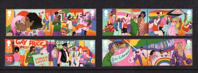2022 Great Britain Pride Commemorative Stamps Mint Never Hinged (MNH)