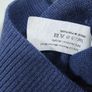 New Round Neck Mens warm Sweater Jumper Merino 50% wool RRP 80 eur Wool blend Solid Dark Blue brand NEW Image 3
