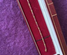 9 Carat Gold 24 Rubies Bracelet