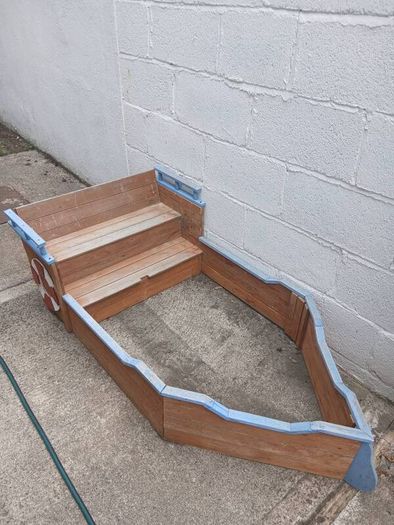 Pirate ship sandpit