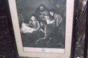 a antique old master  engraving of the adoration of the shepperds.date 1775