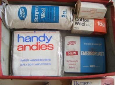 Vintage Boots First Aid Kit.