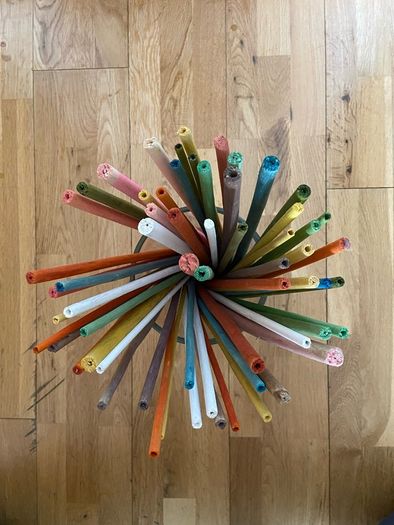 vase with decorative sticks