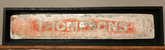 1950s Thompsons sign