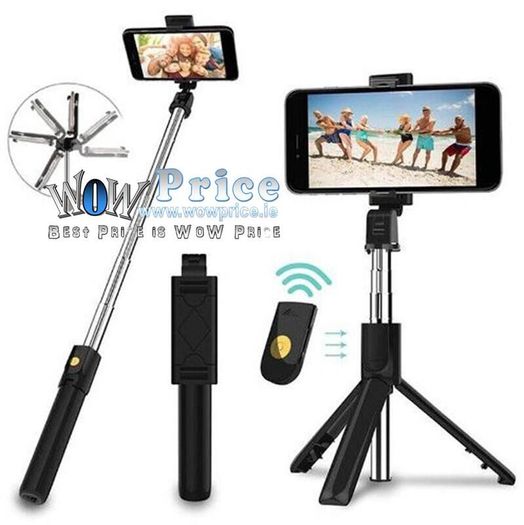 Bluetooth Selfie Stick Tripod and Remote Control