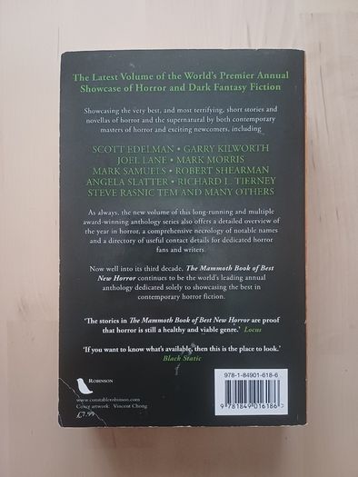 The Mammoth Book of Best New Horror Omnibus (Short Stories Paperback 2011)