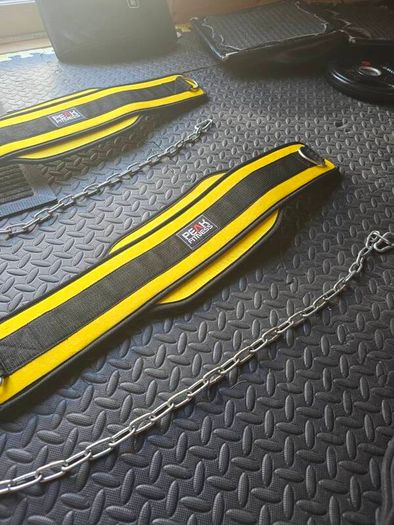 Heavy Duty Weighted Dip Belts with Chains