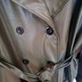 green leather look trench coat Image 4