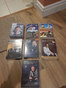 Selection of Irish country music dvds