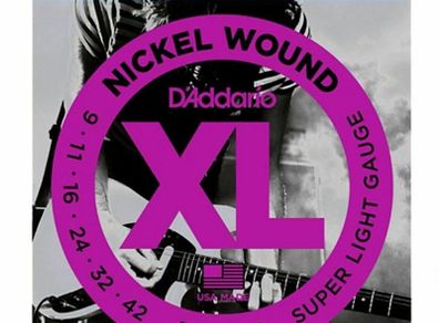 Electric Guitar Strings D'Addario EXL120 9-42