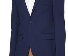 Amazon Brand Find Mens Slim Fit Blazer Navy Blue Size S