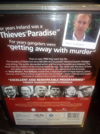 Dirty Money 2 Dvd Set Paul Williams Irish Crime Documentary