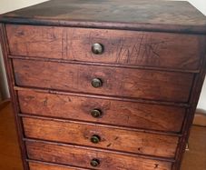 Antique petit watch makers workshop drawers c1890