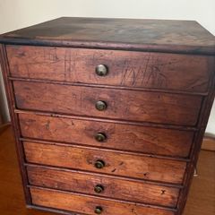 Antique petit watch makers workshop drawers c1890