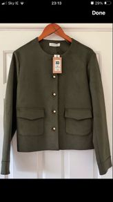 BNWT Size 16 Dark Green Jacket by Gallery, Dunne's