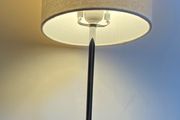 lamp with shade neutral tone and slim profile