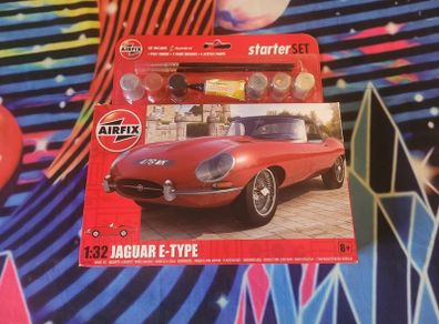 Airfix Jaguar E Type 1:32 Model Kit Sealed w. Paints