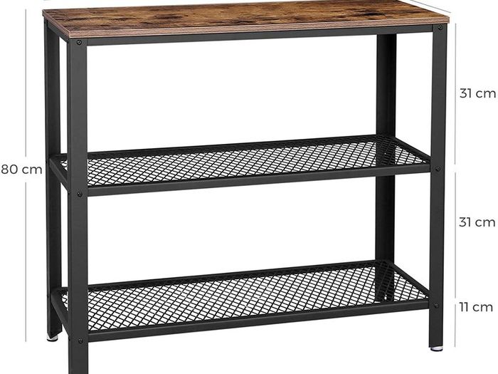Hallway Table with 2 Mesh Shelves - Free Delivery Nationwide