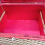 1950/60s Woven Wicker Sewing Box Image 6