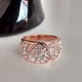 Rose Gold Plated Crystal Ring Image 4