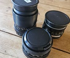 Set of vintage lenses
