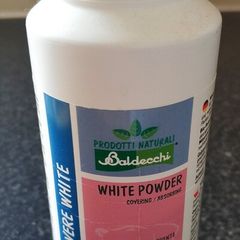 White dog tear stain remover powder