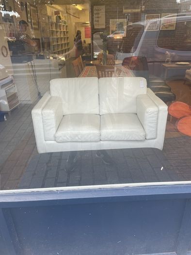 2 seater leather sofa