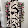 Black and cream patterned long dress summer 10/12 Image 6