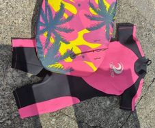board and wet suit
