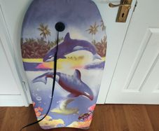 Kids 33" Bodyboard / Boogie Board with Leash - Orca Whale Design