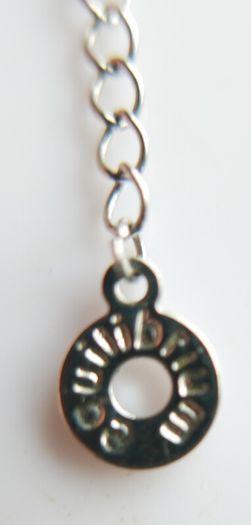 Silver Plated Equilibrium Necklace and a decorative cross length 18" - 4,6g