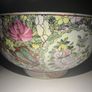 Large Chinese Cantonese Famille Rose Bowl - Court Scene, Butterflies & Peonies Image 9