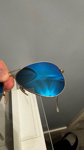 Ray Ban Aviator Mirror Blue