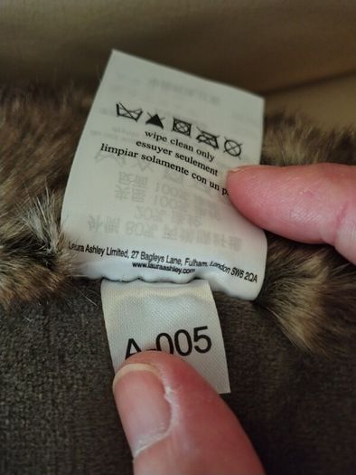 Laura Ashley Draft Excluders. Faux fur and velvet.