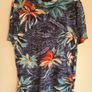 Mens Tommy Hilfiger crew neck t shirt floral hawaii palm tree Size small mens boys Image 2