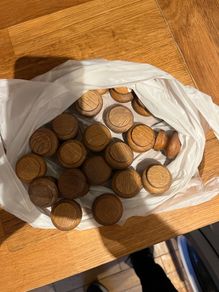25 Pine Kitchen Door Wooden knobs