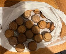 25 Pine Kitchen Door Wooden knobs