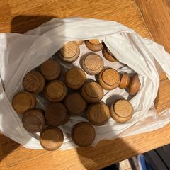 25 Pine Kitchen Door Wooden knobs