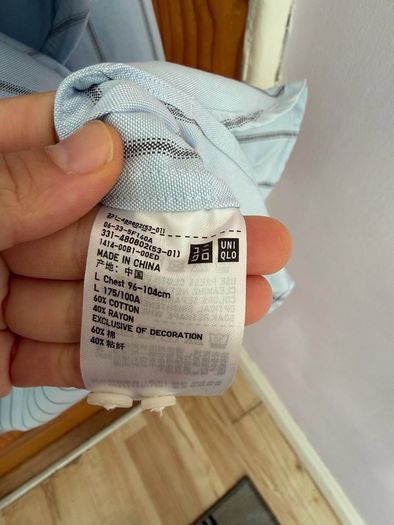 Uniqlo navy blue long sleeve shirt
