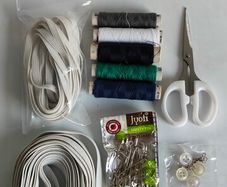 Sewing & Clothes Mending Kit With Elastics