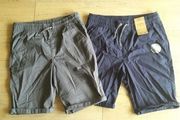 Grey and navy shorts age 12 - 13