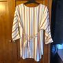 Stripey long blouse Image 4